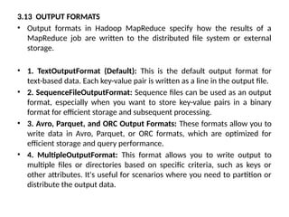 mapreduce, unit test with mrunit, test data and local test UNIT-3-BDA.pptx