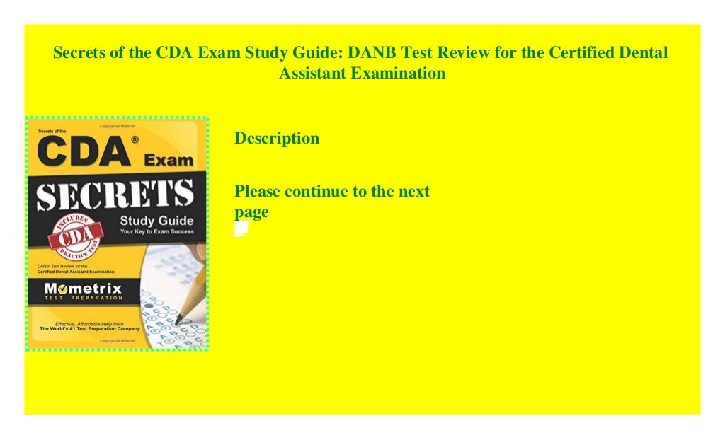 Secrets of the CDA Exam Study Guide DANB Test Review for the Certif…