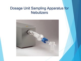 Dosage Unit Sampling Apparatus for
Nebulizers
 