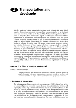 The Geography of Transport Systems 5th Edition Jean-Paul Rodrigue | PDF