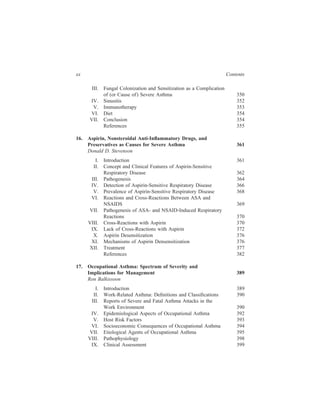 Severe Asthma Pathogenesis And Clinical Management Lung Biology In ...