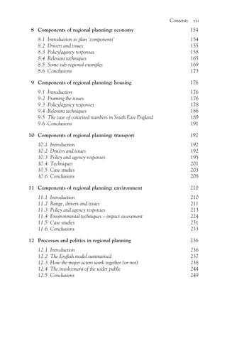 Regional Planning The Natural And Built Environment Series John Glasson ...