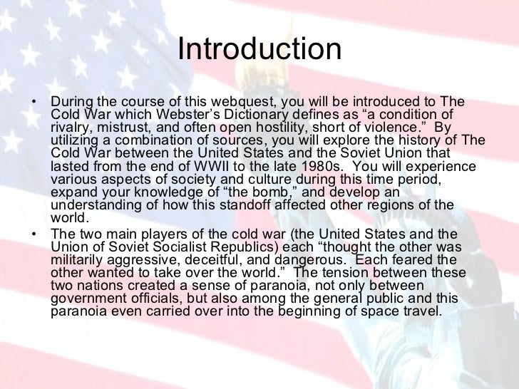 Cold war essay introduction