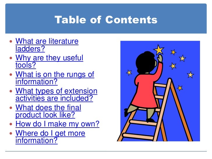 Climbing the Literature Ladder