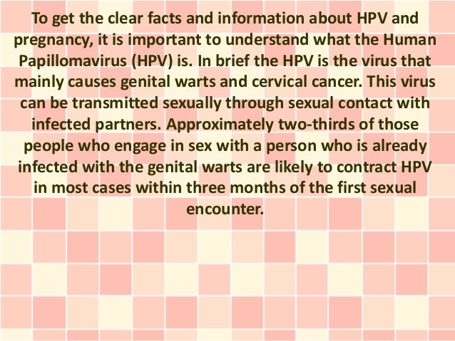 Information About Hpv And Pregnancy That You Really Need To Know