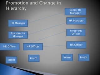 Assistant Hr
Manager
HR Manager
HR Manager
HR Officer
HR Officer
Intern Intern
Senior Hr
Manager
Senior HR
Officer
HR Officer
Intern
Intern
 