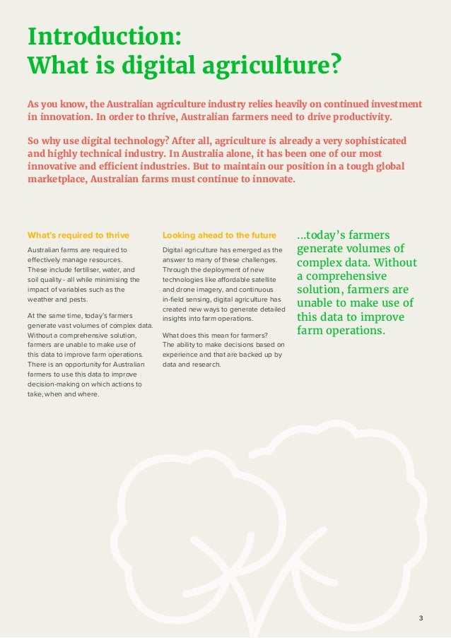 Digital Agriculture Services For Cotton Information Brochure