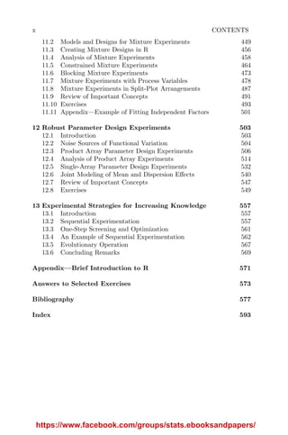 Experiment 458 Design and Analysis of Experiments with R Lawson | PDF