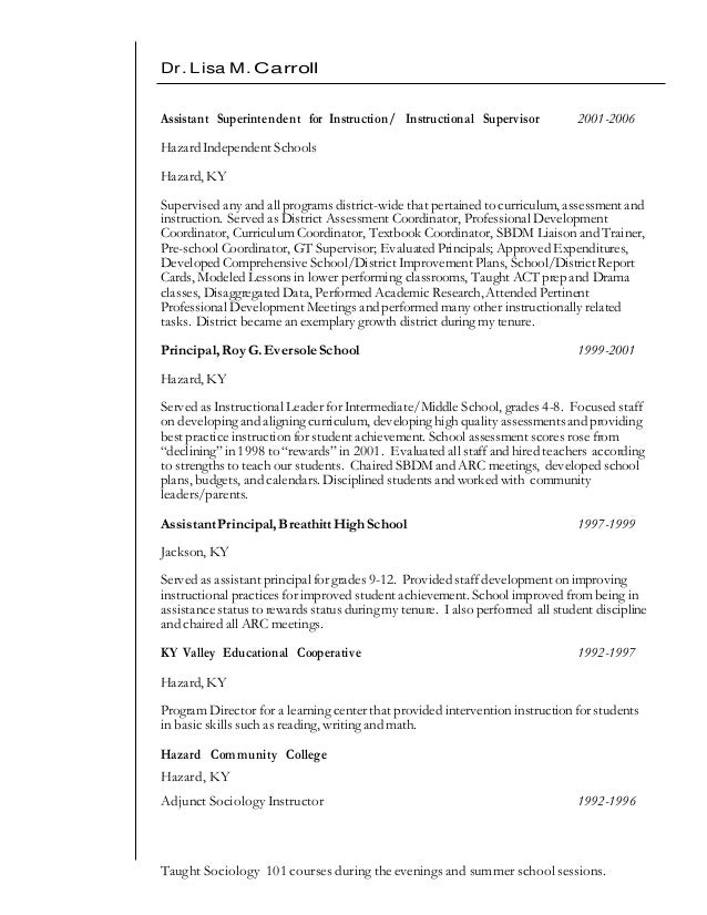 District test coordinator resume