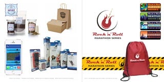 Rock ‘n’ Roll Marathon Series Brand Mark, Event Marks & Tote BagCoffee & Tea Company Takeaway Food Packaging Weather App & Iconography Language Mobile Device Accessories Packaging
 