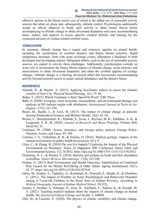 Javan Engine The Effect of Climate And Environment on Human Mental State and Health ...
