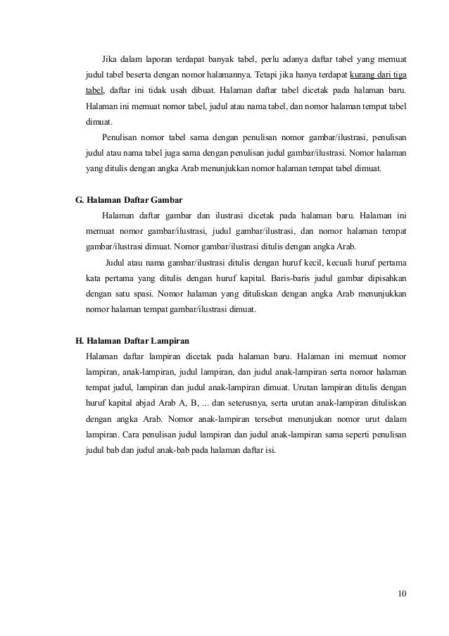 PETUNJUK PENULISAN LAPORAN PRAKTEK KERJA INDUSTRI