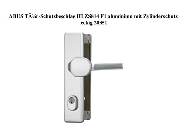 ABUS Tür-Schutzbeschlag HLZS814 F1 aluminium mit Zylinderschutz
eckig 20351
 