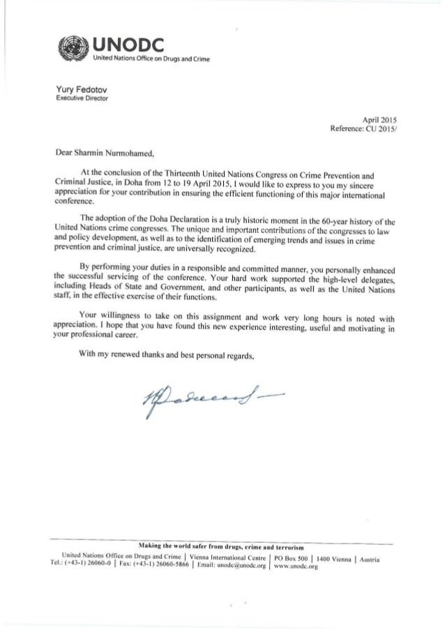 un appreciation letter un appreciation letter un appreciation letter un appreciation letter