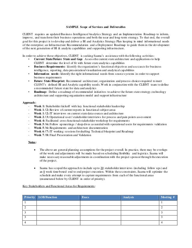 sample assessment sow scope