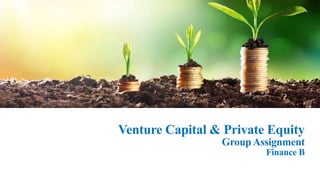 Venture Capital & Private Equity
Group Assignment
Finance B
 