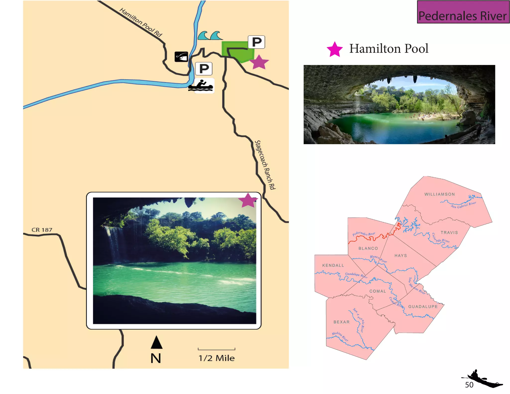 50
Pedernales River
Hamilton Pool
 