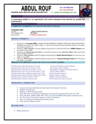 Abdul Rouf Resume | DOCX