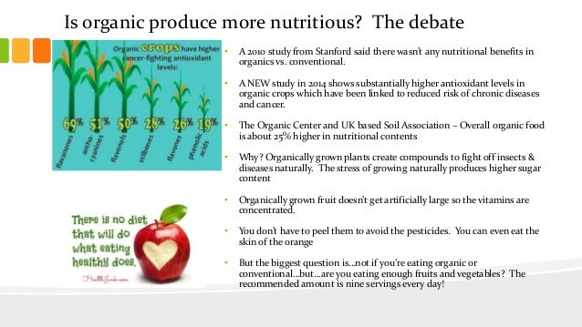 Organic vs. Conventional - what's the difference anyway?