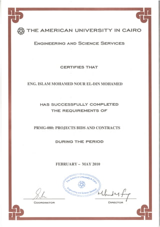 PRMG-080 Projects Bids and Contracts Certificate