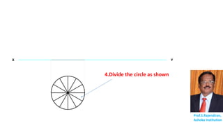 X Y
Prof.S.Rajendiran,
Ashoka Institution
4.Divide the circle as shown
 