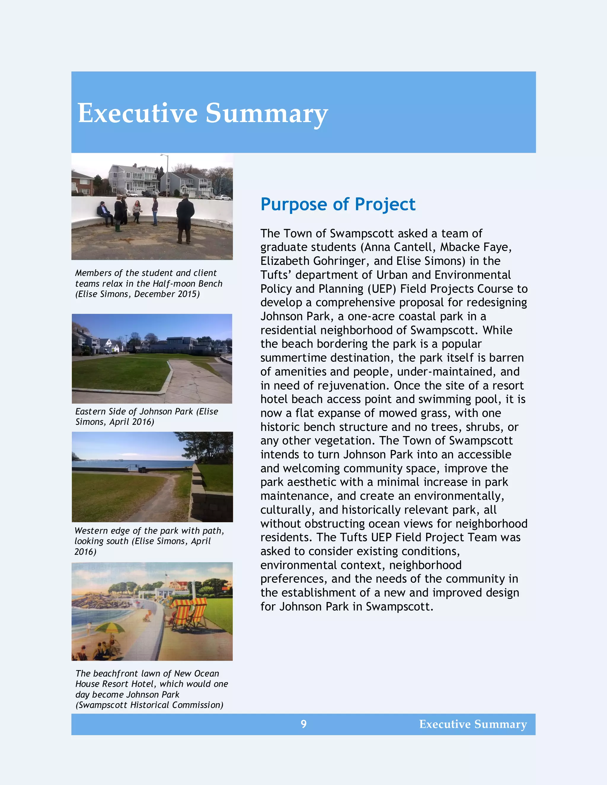 Reimagining Johnson Park- A Design Proposal for Swampscott, MA Cantell ...