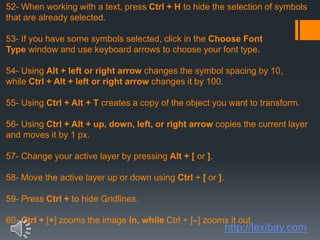 88 brilliant little tips for Photoshop | PPT