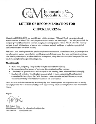 Chuck Leukumas Letter of Recommendation-CMIS