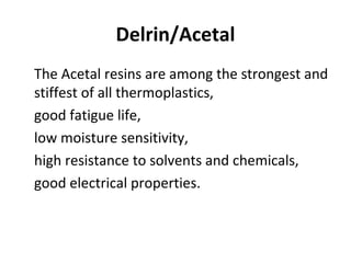 Delrin Solvent Project Report | PPT