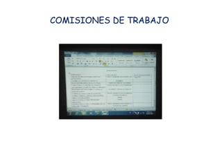 COMISIONES DE TRABAJO
 
