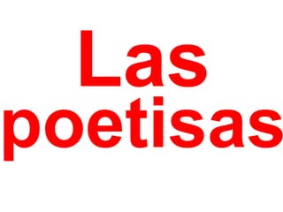 Las  poetisas 