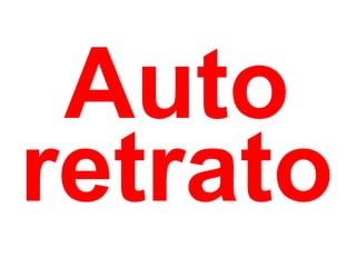 Auto retrato 