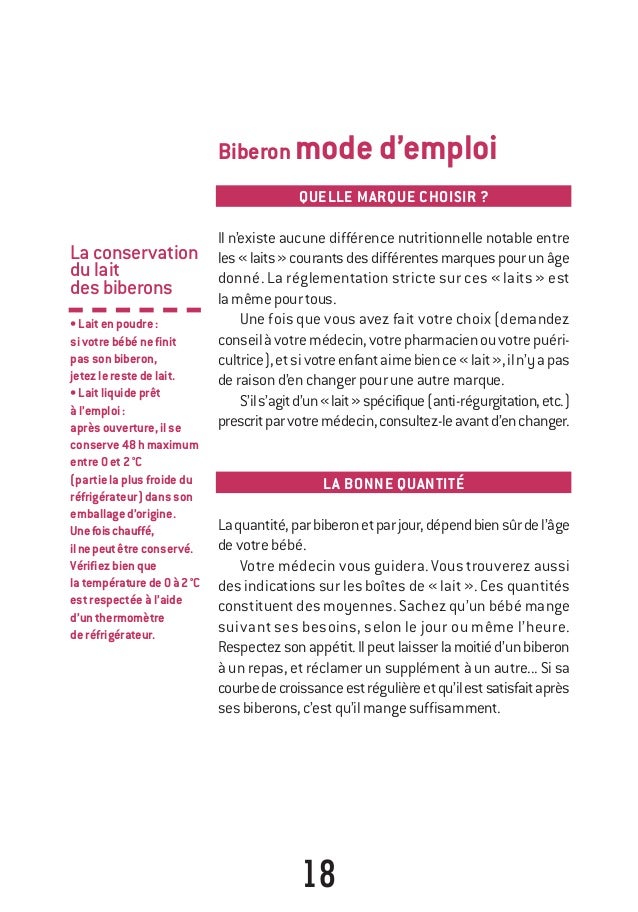 Alimentation Du Jeune Enfant