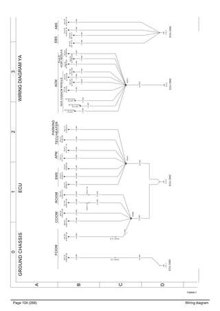 Page 104 (268) Wiring diagram
T3065617
3210
A
B
C
D
WIRINGDIAGRAMYAECUGROUNDCHASSIS
2.5WH
1
2.5WH
1
1.5WH
1
2.5WH
1
1.5WH
1
1.5WH
1
2.5WH
1
2.5WH
1
1.5WH
1
4.0WH
1
2.5WH
1
2.5WH
1
1.5WH
1
1.5WH
1
1.5WH
1
2.5WH
1
1.5WH
1
4.0WH
1
EE:0B
A21.X1:7
GA:0B
A162.X2:28
1.5WH
1
DC:0C
XC303.39
1.5WH
1
FE:0C
A177.X1:1
1.5WH
1
FE:0C
A177.X1:10
2.5WH
1
AB:0B
A163.X1:29
AB:0B
A163.X2:29
2.5WH
1
XS366
XS374
4.0WH
1
EA:0B
A12A.X1:16
EA:0B
A12A.X1:15
EE:0B
A21.X1:8
ABSEBS
2.5WH
1
CA:0D
XC302.39
CA:0D
XC302.31
GC:0B
A164.X1:28
HC:1C
E128.X1:5
GA:0B
A162.X1:28
TECUAPMACMEMS
PARKING
HEATER
GC:0B
A164.X1:27
RCIOMCCIOMFCIOM
NOX/UQSACMMODULE
ECUGNDECUGNDECUGND
XC317:15
2.5WH
1
XC317:16
2.5WH
1
5.3_1
ECUGND
CF:4B
XC313:6
CA:0D
XC302.27
5.3_35.3_4
XS373
1.5WH
1
CE:0B
A174.A:57
1.5WH
1
CE:0B
A174.A:58
1.5WH
1
CE:0B
A174.A:59
CE:0D
XC312.20_A1
ACM+MODULE
1.5WH
1
CK:0B
A174B.A:55
1.5WH
1
CK:0B
A174B.A:58
1.5WH
1
CK:0B
A174B.A:61
Euro6
5.3_2
1.5WH
1
CK:0D
XC312.20_A2
CK1:0D
XC312_2.20_A2
XC321_2:2
XC301_2:15
 