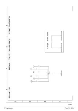 Wiring diagram Page 113 (268)
T3072462
WIRINGDIAGRAMYNGROUNDCAB
3210
A
B
C
D
0.75WH
1
1.5WH
1
1.5WH
1
0.75WH
1
XS1232
0.75WH
1
0.75WH
1
1.5WH
1
1.2
Groundstud,Firewall
IC:1C
E119L.3
IC:1C
E119R.3
NE:1C
EL6:3
GP:0C
M01.1
IP:1D
Y72.4
RA:1D
S80.3
16BK
1
1.1
Groundstud,CockpitCarrierPlate
CockpitCarrierPlate
1.12
Groundstud,CockpitCarrierPlate
FIREWALL,COCKPITCARRIERPLATE
 