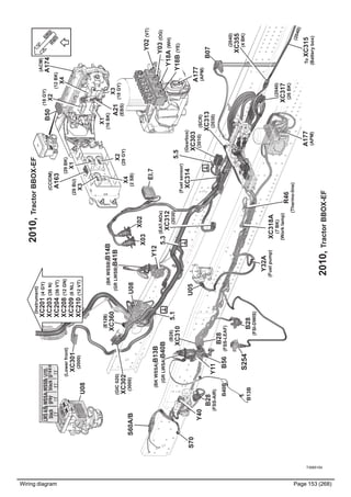 Wiring diagram Page 153 (268)
T3065154
2010,TractorBBOX-EF
5.3
X02
X03
()E128
XC360
U08
Y12
U05
EI.7
B07
(Fuelsensor)
XC314
A177
(APM)
S254
ToXC315
(Batterybox)
Y11
B56
Y40
B28
(FSS-AIR)
B28
(FSI-DWIS)
(BKWSSA)B13B
(GRLWSA)B40B
(BKWSSB)B14B
(GRLWSB)B41B
5.5
B28
(FSS-LEAF)
Y32A
(Fuelpump)
R46
(Thermo-line)
S70
S60A/B
U08
LWSA/B
black
WSSA
grey
WSSB
black
CANB
SPL/GND
green
(2040)
XC355
(4BK)
(Instrument)
XC201(4GY)
XC203(36N)
XC204(36VT)
XC208(12GN)
XC209(6NL)
XC210(12VT)
(CCIOM)
A163
B50
(ACM)
A174
A21
(EBS)
(29BU)
X3
X4
(2SB)
(29BK)
X1
X2
(29GY)
(18GY)
X2
(12BK)
X4
X3
(18GY)
X1
(16BK)
B13B
B40B
(GIC020)
XC302
(3000)
(Gearbox)
XC303
(3010)(SCR)
XC313
(2030)
(2040)
XC317
(26BK)
(B28)
XC310
A177
(APM)
Y03(OG)
Y18A(WH)
Y18B(YE)
Y02(VT)
(EAT-NOx)
XC312
(2030)
(Lowerfront)
XC301
(2000)
5.1
(2040)
2010,TractorBBOX-EF
XC318A
(7BK)
(Worklamp)
 