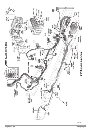 T3071168
Page 158 (268) Wiring diagram
2010,FAA10,BSYS-CON
2010,FAA10,BSYS-CON
5.3
X02
X03
(GIC020)
XC302
(3000)
()E128
XC360
(ABS)
Y12A
Y134B
(TRBR-HCR)
(Gearbox)
XC303
(3010)
(SCR)
XC313
(2030)
EI.7
B07
(Fuelsensor)
XC314
(2040)
XC317
(26BK)
A177
(APM)
XC315
(Batterybox)
Y11A
(ABS)
(BKWSSA)B13A
(BKWSSB)B14A
5.55.1
B28
(FSS-LEAF)
XC318A
(7BK)
(Worklamp)
R46
(Thermo-line)
S70
S60A/B
B13A
(B28)
XC310A177
(APM)
Y03(OG)
Y18A(WH)
(CCIOM)
A163
(ACM)
A174
A12A
(ABS)
(29BU)
X3
X4
(2SB)
(29BK)
X1
X2
(29GY)
X3
(18GY)
X1
(16BK)
Y02(VT)
(EAT-NOx)
(2030)
XC312
(Lowerfront)
XC301
(2000)
Y18B(YE)
(Instrument)
XC201(4GY)
XC203(36N)
XC204(36VT)
XC208(12GN)
XC209(6NL)
XC210(12VT)
Y32A
(Fuelpump)
 