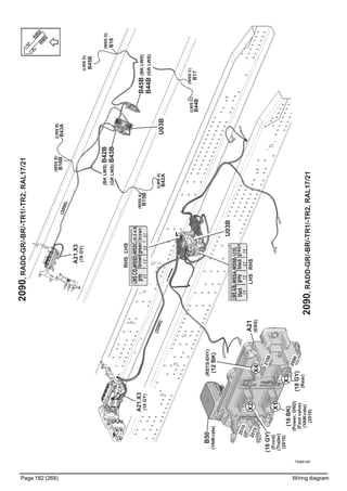 T3065185
Page 182 (268) Wiring diagram
B15B
B42A
2090,RADD-GR/-BR/-TR1/-TR2,RAL17/21
2090,/-BR/-TR1/-TR2RAL17/21RADD-GR,
(2090)
(2090)
B16BB43A
B18
B45B
B44BB17
U03B
(LWSD)
(WSSD)
(WSSB)(LWSB)
(WSSA)
(LWSA)
(WSSC)(LWSC)
B45B(BKLWS)
B44B(GRLWS)
(BKLWS)B42B
(GRLWS)B43B
LWSC/D
grey
WSSD
brown
WSSC
green
ALSA/B
brown
LHSRHS
U03B
LWSA/B
black
WSSA
grey
WSSB
black
CANB
SPL/GND
green
LHSRHS
A21.X3
(18GY)
B50
(YAW-rate)
(EBS)
A21
(18GY)
(Rear)
(16BK)
(Power,GND)
(Footvalve)
(YAW-rate)
(2010)
(18GY)
(Front)
(Trailer)
(2010)
(RSTS-EHY)
(12BK)
X2
X3
X4
X1
2010
2010
2100
2090
A21.X3
(18GY)
 