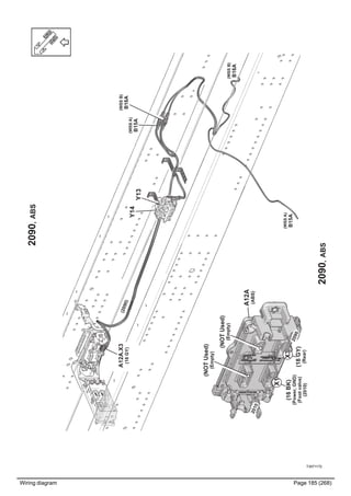 Wiring diagram Page 185 (268)
T3071172
(WSSA)
B15A
2090,ABS
2090,ABS
(2090)
(WSSB)
B16A
Y13
Y14(WSSA)
B15A
(WSSB)
B16A
A12A.X3
(18GY)
A12A
(ABS)
(18GY)
(Rear)
(16BK)
(Power,GND)
(Footvalve)
(2010)
X3
X1
2010
2090
(NOTUsed)
(Empty)
(NOTUsed)
(Empty)
 