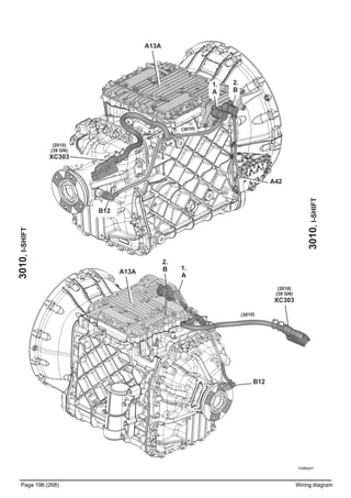 T3065201
Page 196 (268) Wiring diagram
3010,I-SHIFT
3010,I-SHIFT
(3010)
(2010)
(39 GN)
XC303
B12
(3010)
B12
A42
1.
A
2.
B
1.
A
2.
B
(2010)
(39 GN)
XC303
A13A
A13A
 