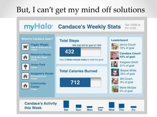 But, I can’t get my mind off solutions
 