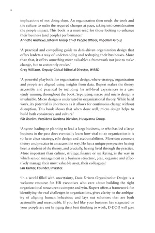 Data-Driven Organization Design: Enhancing Performance Through ...