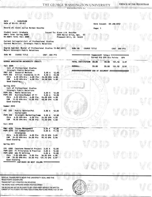 Gr Transcript Gwu