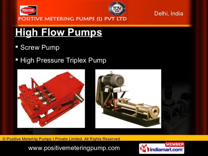 Positive Metering Pumps I Private Limited Nashik India