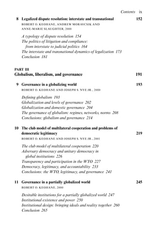 Power And Governance In A Partially Globalized World Robert Keohane | PDF