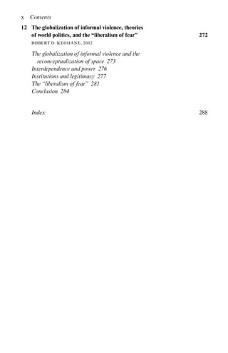 Power And Governance In A Partially Globalized World Robert Keohane | PDF