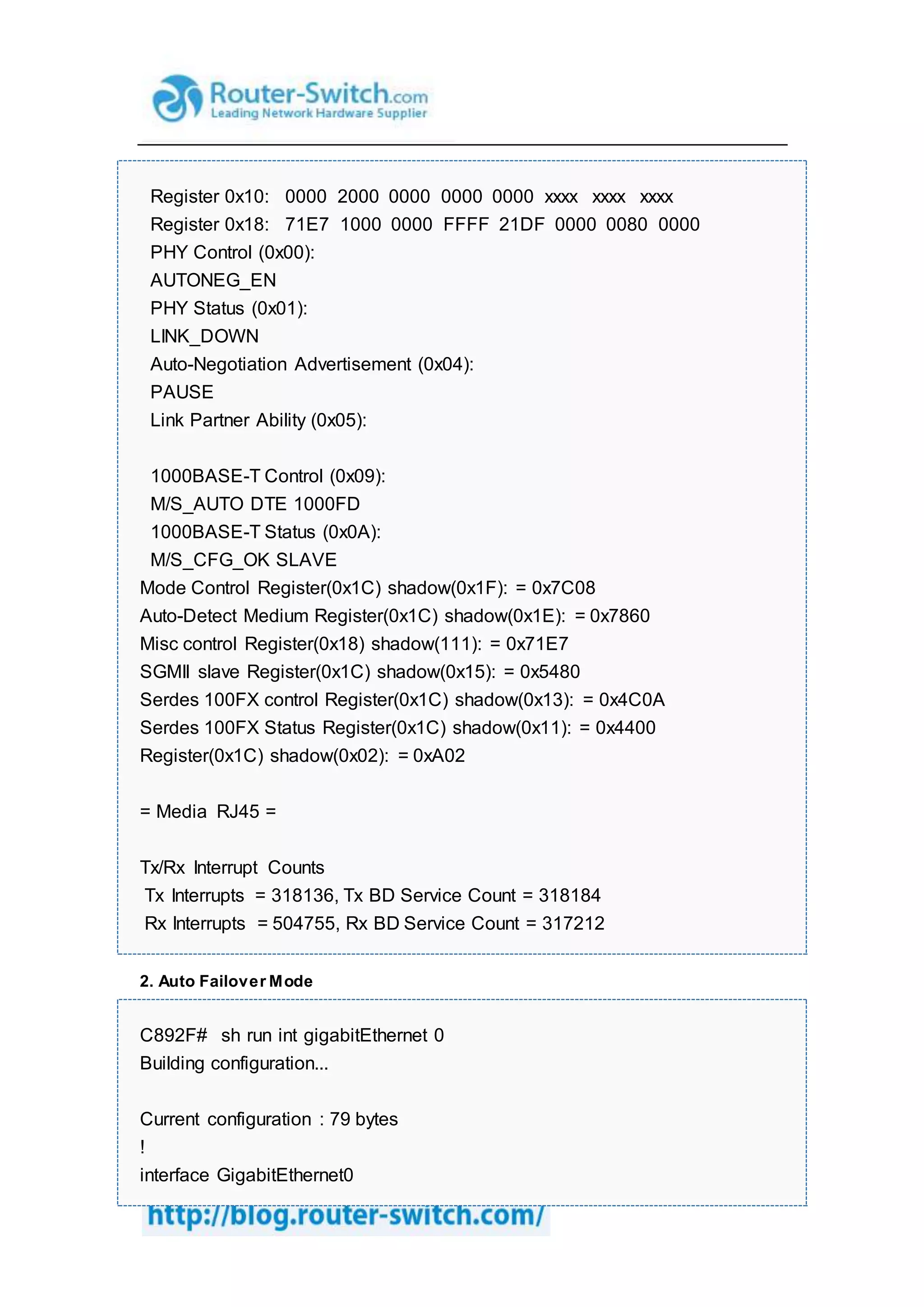 892 f sfp configuration example | DOCX