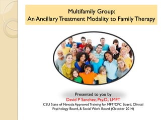 Multifamily Group - An Auxiallary Treatment Modality to Family Therapy ...