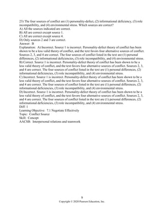 Developing Management Skills 10th Edition Whetten Test Bank | PDF