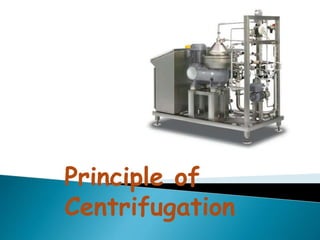 Principle of
Centrifugation
 